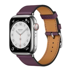 Apple Watch Series 3 Hermes 38mm SS Fauve Barenia Leather Single Tour GPS Cellular watch