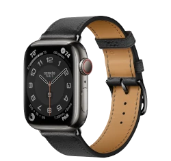 Apple Watch Series 5 Hermes 40mm Space Black SS Single Tour GPS Cellular watch