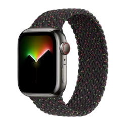Apple Watch Series 8 41mm Graphite Stainless Steel Case With Braided Solo Loop GPS Celullar