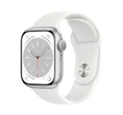 Apple Watch Series 8 41mm Silver Aluminum Case with Sport Band GPS Celullar