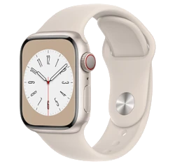 Apple Watch Series 8 41mm Starlight Aluminum Case With Sport Loop GPS Celullar watch