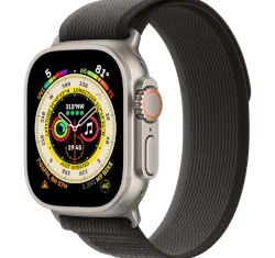 Apple Watch Ultra 49mm Titanium Case With Black/Gray Trail Loop