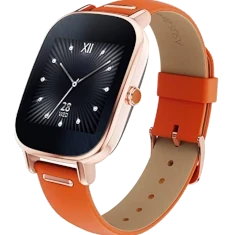 ASUS Zenwatch 2 Rose Gold Casing 45mm Orange Leather watch