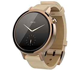 Motorola Moto 360 2nd Gen Rose Gold Blush Leather 42mm watch